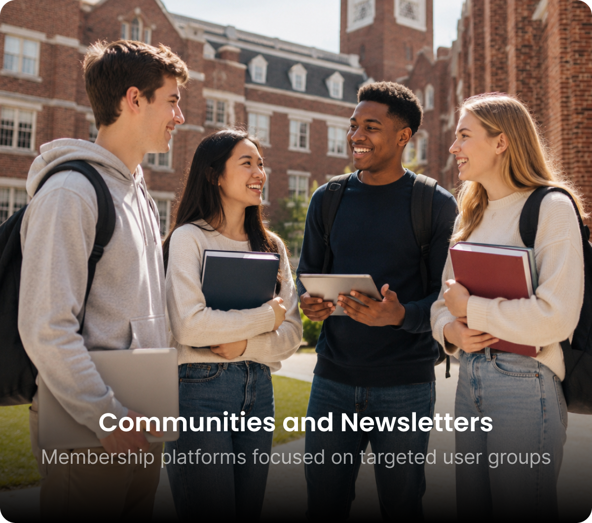Communautés et newsletters rassemblées sur le campus