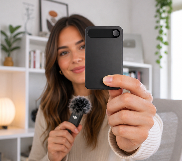Conteur authentique tenant Comulytic Note Pro